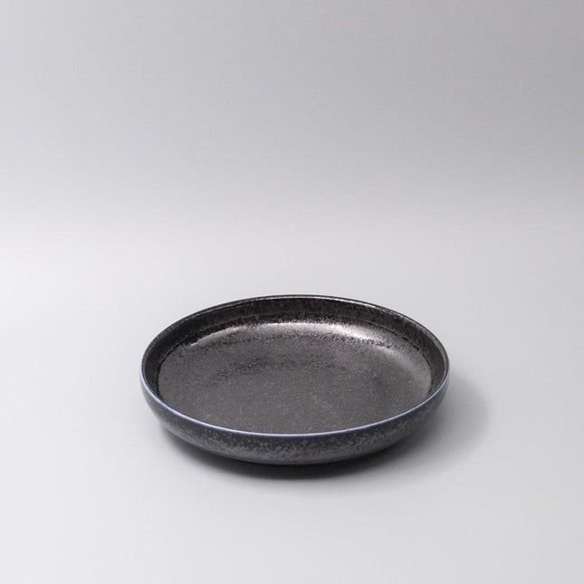 Plate High Rim 22cm Midnight Pearl Glaze.