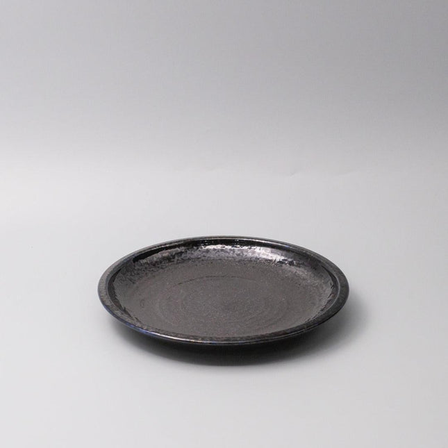Plate Thick Edge 25cm Midnight Pearl Glaze.