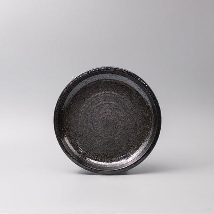 Plate Thick Edge 25cm Midnight Pearl Glaze.