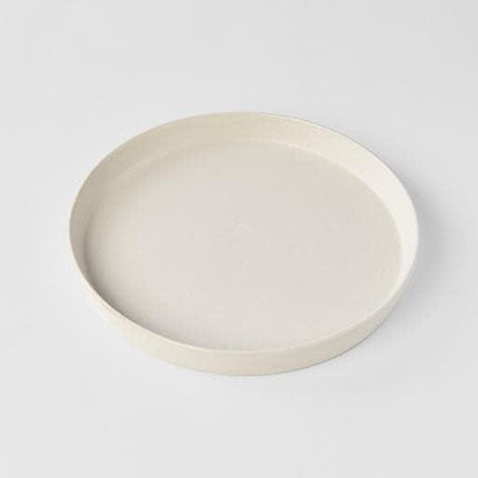 Plate High Rim 25cm Craft White Glaze.