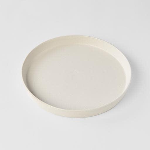 Plate High Rim 25cm Craft White Glaze.