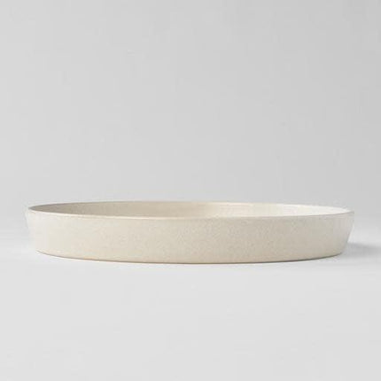 Plate High Rim 25cm Craft White Glaze.