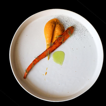 Plate High Rim 25cm Craft White Glaze.