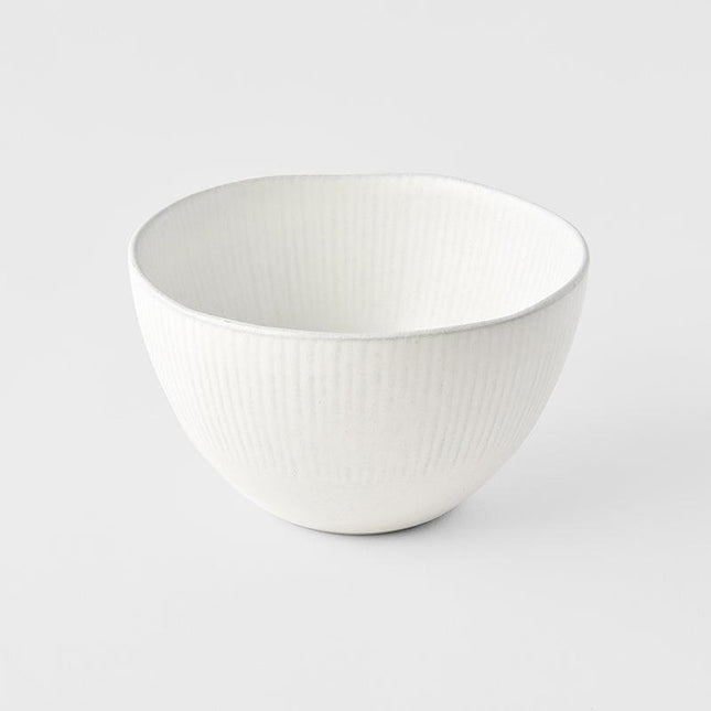 Deep Bowl 13.5cm Snow Leaf Glaze.