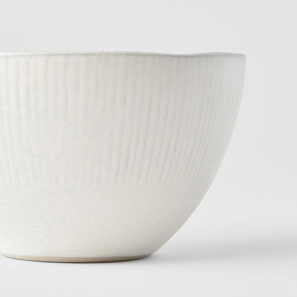 Deep Bowl 13.5cm Snow Leaf Glaze.