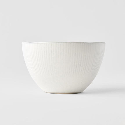 Deep Bowl 13.5cm Snow Leaf Glaze.