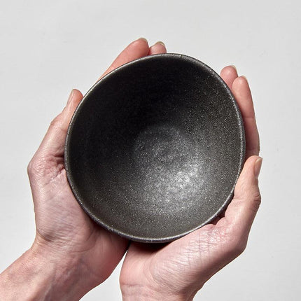 Bowl 13cm Egg Shaped Stone Glaze.