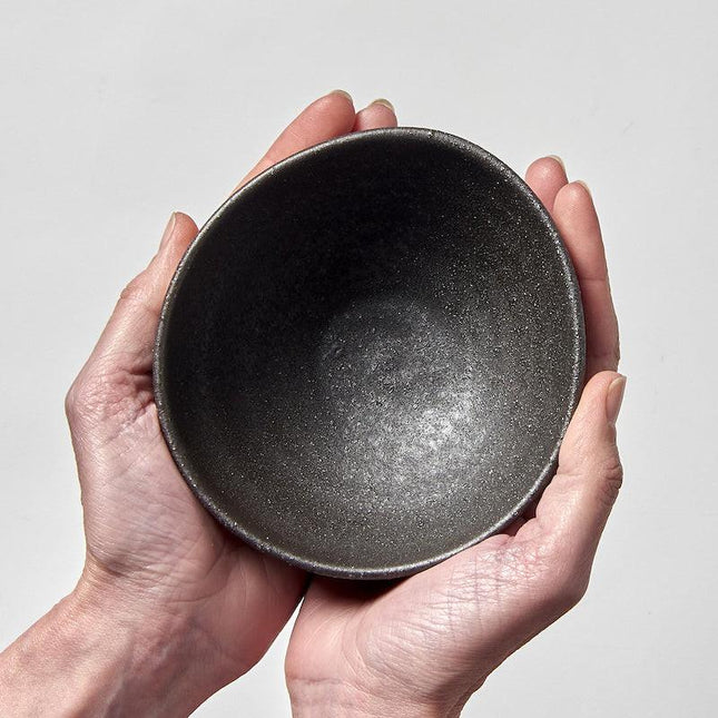 Bowl 13cm Egg Shaped Stone Glaze.