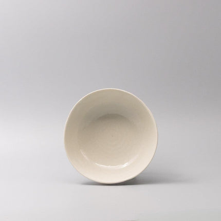 Bowl Organic Shape 11cm Kanso Soft White Glaze.