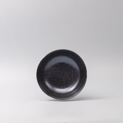 Bowl Organic Shape 17cm Kanso Matte Black Glaze.