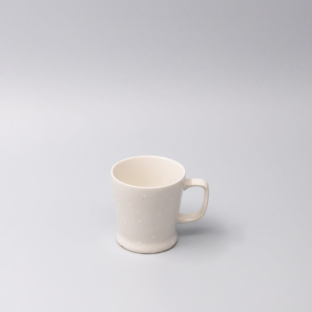 Mug 8.5cm White Dot Glaze.
