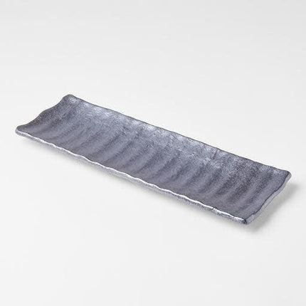 Sashimi Plate 33cm Crumpled Design.