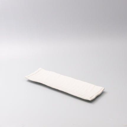 Sashimi Plate 33cm White Glaze.
