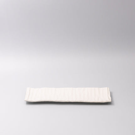 Sashimi Plate 33cm White Glaze.