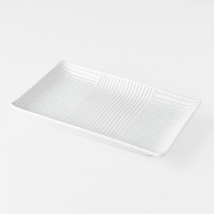 Sushi Plate 21cm Line White Design.