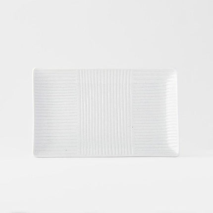 Sushi Plate 21cm Line White Design.