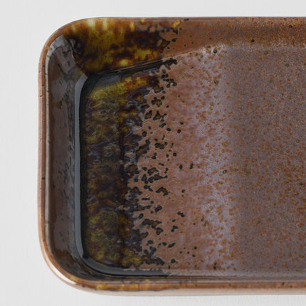 Sauce Dish 13cm Shigaraki Brown Glaze.