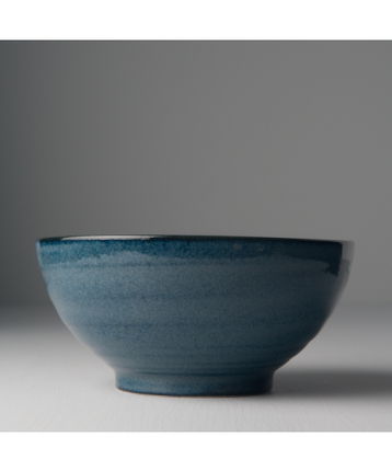 Udon Bowl 19cm Kanso Indigo Blue Glaze.