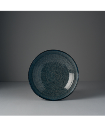 Pasta Bowl Organic Shape 21cm Kanso Indigo Blue Glaze.
