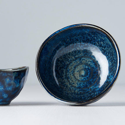 Sauce Dish Organic Shape 8.5cm Kanso Indigo Blue Glaze.