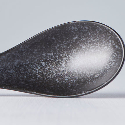 Spoon Ramen 17.5cm Kanso Matt Black Glaze.