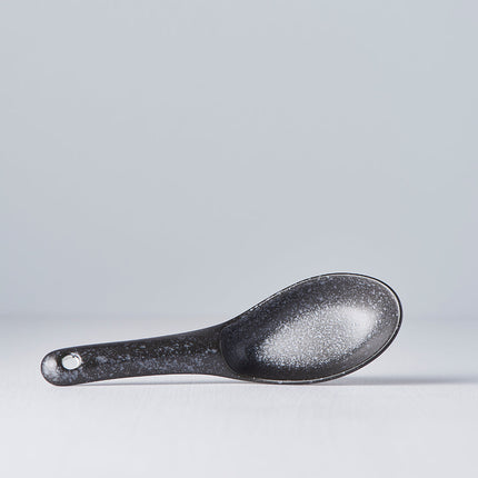 Spoon Small 15cm Kanso Matt Black Glaze.