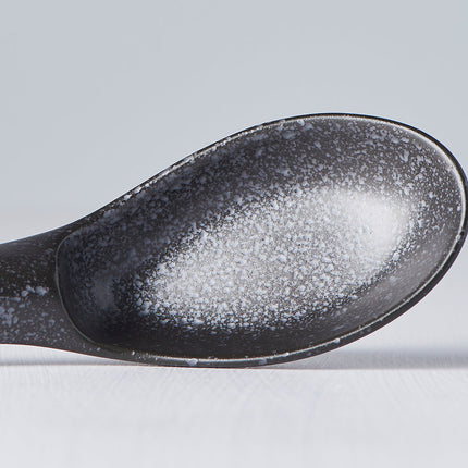 Spoon Small 15cm Kanso Matt Black Glaze.