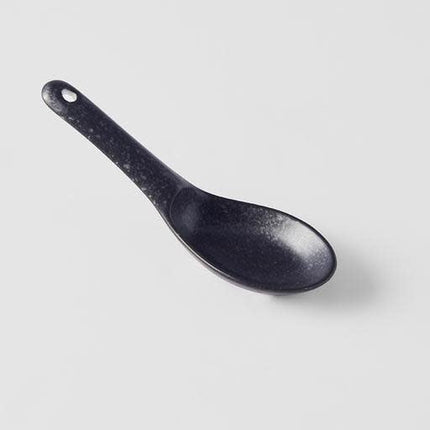 Spoon Small 15cm Kanso Matt Black Glaze.