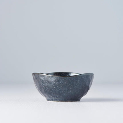Sauce Dish Organic 9cm Kanso Matt Black Glaze.