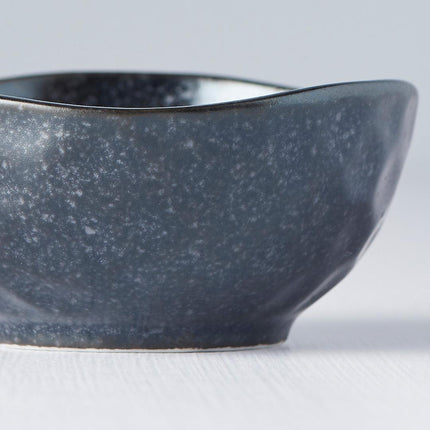 Sauce Dish Organic 9cm Kanso Matt Black Glaze.