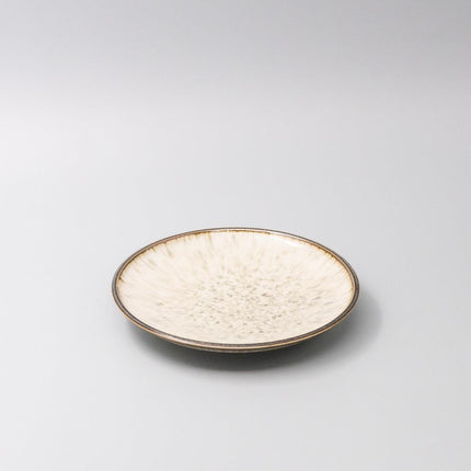 Side Plate 19cm Ivory Pearl Glaze.