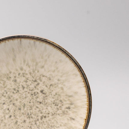 Side Plate 19cm Ivory Pearl Glaze.