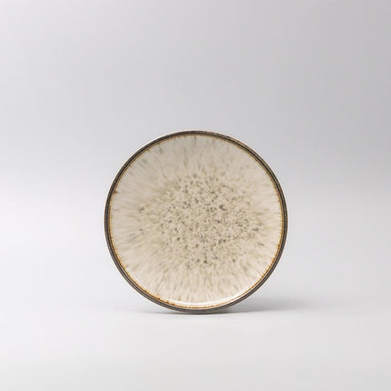 Side Plate 19cm Ivory Pearl Glaze.