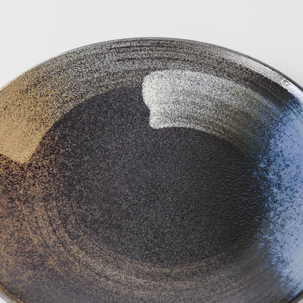 Dinner Plate 28.5cm Gold Brushstroke Glaze.