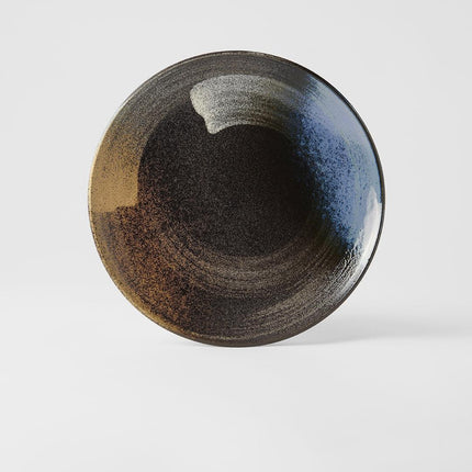 Dinner Plate 28.5cm Gold Brushstroke Glaze.