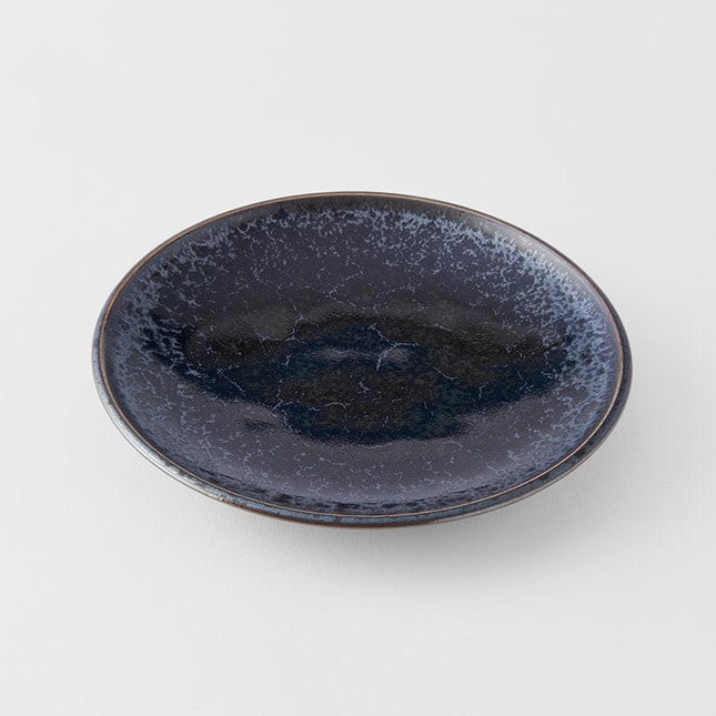 Tapas Plate 17cm Black Pearl Glaze.