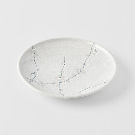 Tapas Plate 17cm White Blossom Glaze.