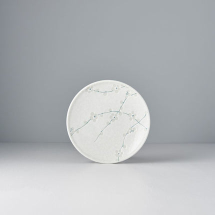 Tapas Plate 17cm White Blossom Glaze.