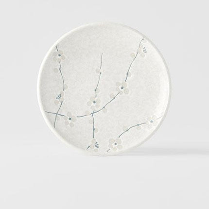 Tapas Plate 17cm White Blossom Glaze.