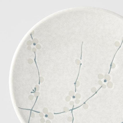 Tapas Plate 17cm White Blossom Glaze.