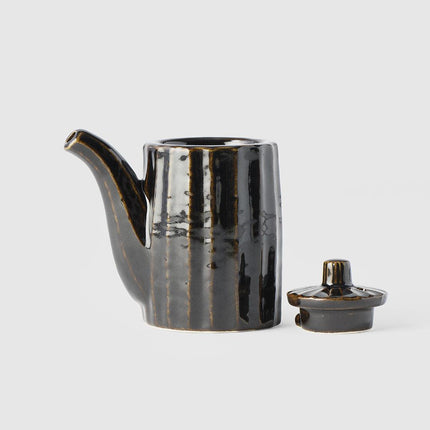 Soy Pot 125ml Tenmokku Glaze.