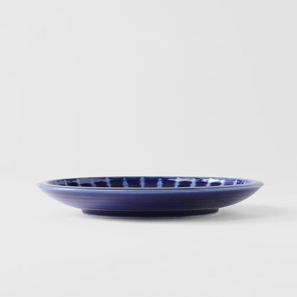 Dinner Plate 26cm Cobalt Rays Glaze.