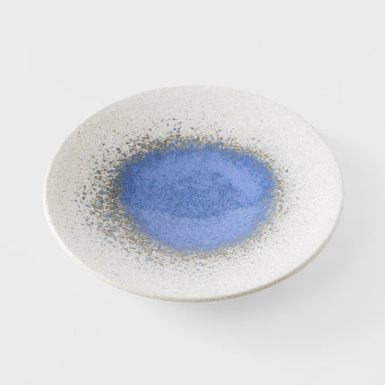 Dinner Plate 25.5cm Bright Blue Puddle Glaze.