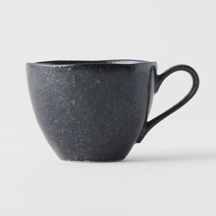 Cup 8.5cm 160ml Kanso Matte Black Glaze.