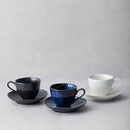 Cup 8.5cm 160ml Kanso Matte Black Glaze.