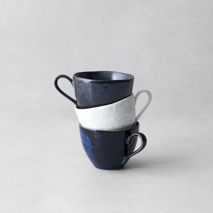 Cup 8.5cm 160ml Kanso Matte Black Glaze.