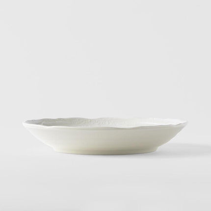 Pasta Bowl 22cm White Spiral Glaze.