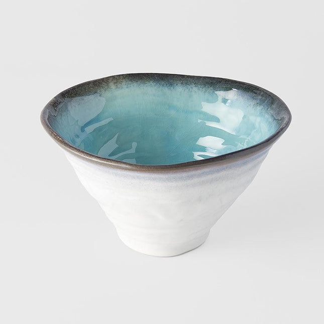 Bowl Deep Ikebana 22cm Sky Blue Glaze.