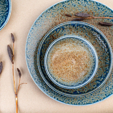 Tapas Plate 17cm Earth & Sky Glaze.