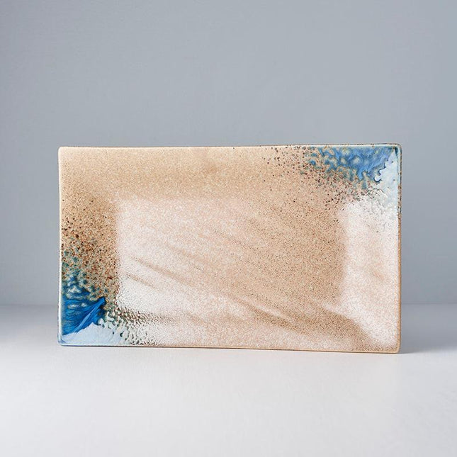 Platter Rectangular 33cm Earth & Sky Glaze.
